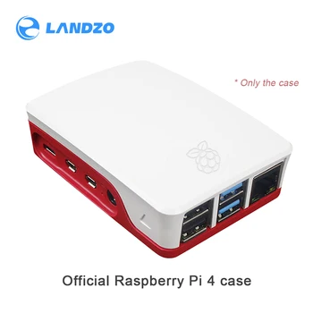 

Official Raspberry Pi 4 Model B 4b red-white ABS protective case easy to install Raspberry Pi 4B