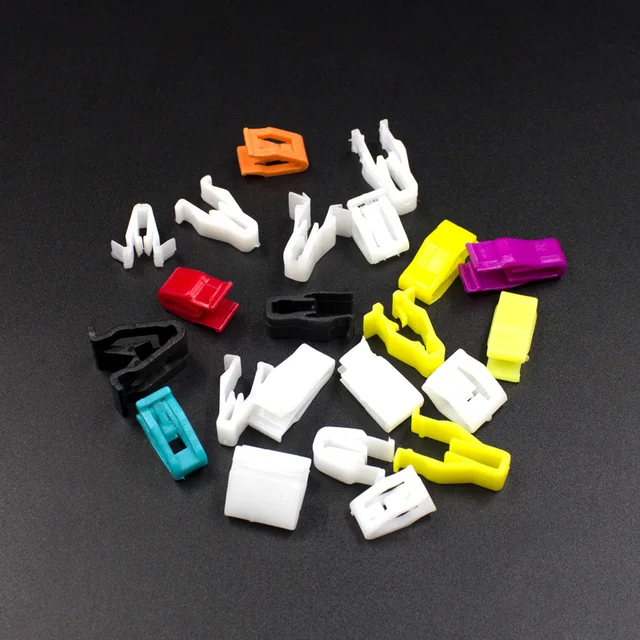 50 Pcs Mix Car Fixed Screw Square Round head Nut Screw Fixed Grommet Clip Plastic Snap In Fastener A6 Mix 50PCS