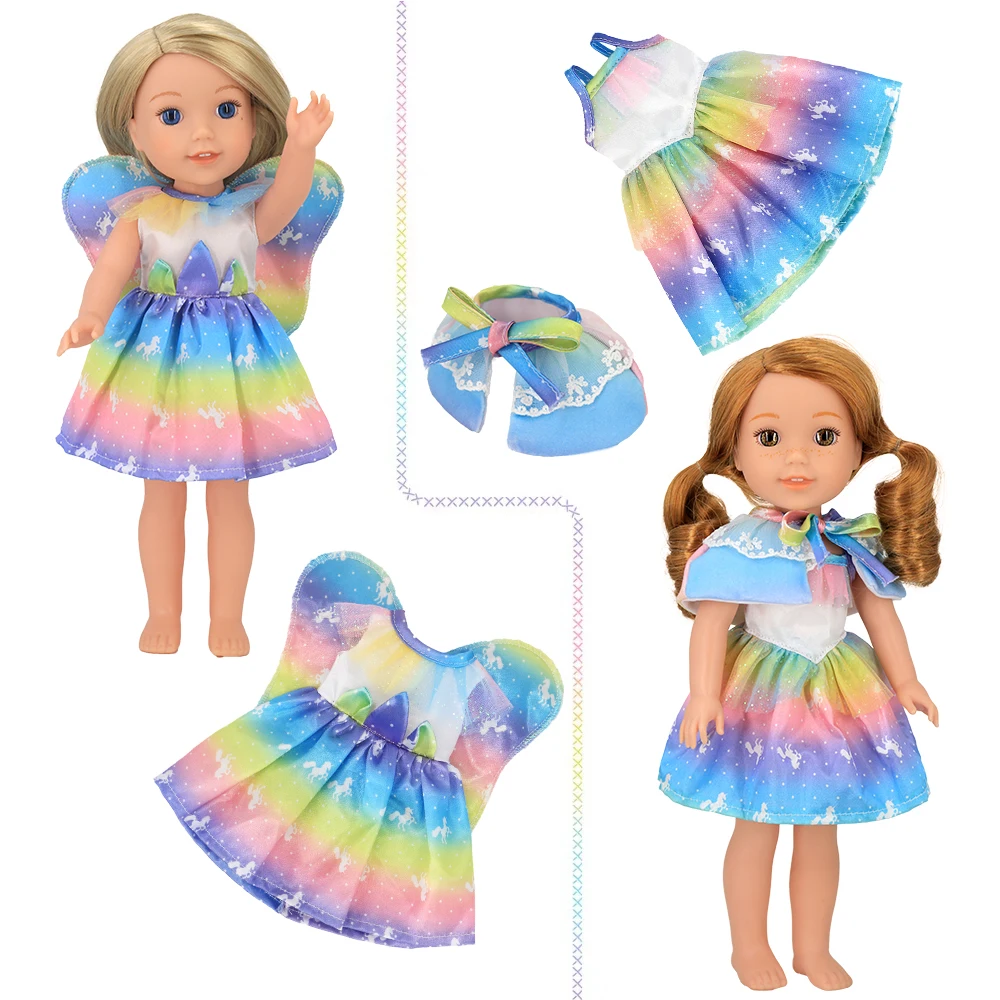 Barbie Doll Clothes Doll Clothes Doll Clothes Accessories Doll Accessories Vintage Dress Fit For 14.5 Inch Wellie Wisher & 32-34 Cm Paola Reina Doll