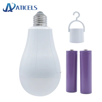 

85-265V E27 LED Bulb 15W Smart Emergency Light with Rechargeable Battery Back-up For Power Outage Outdoor Camping Light