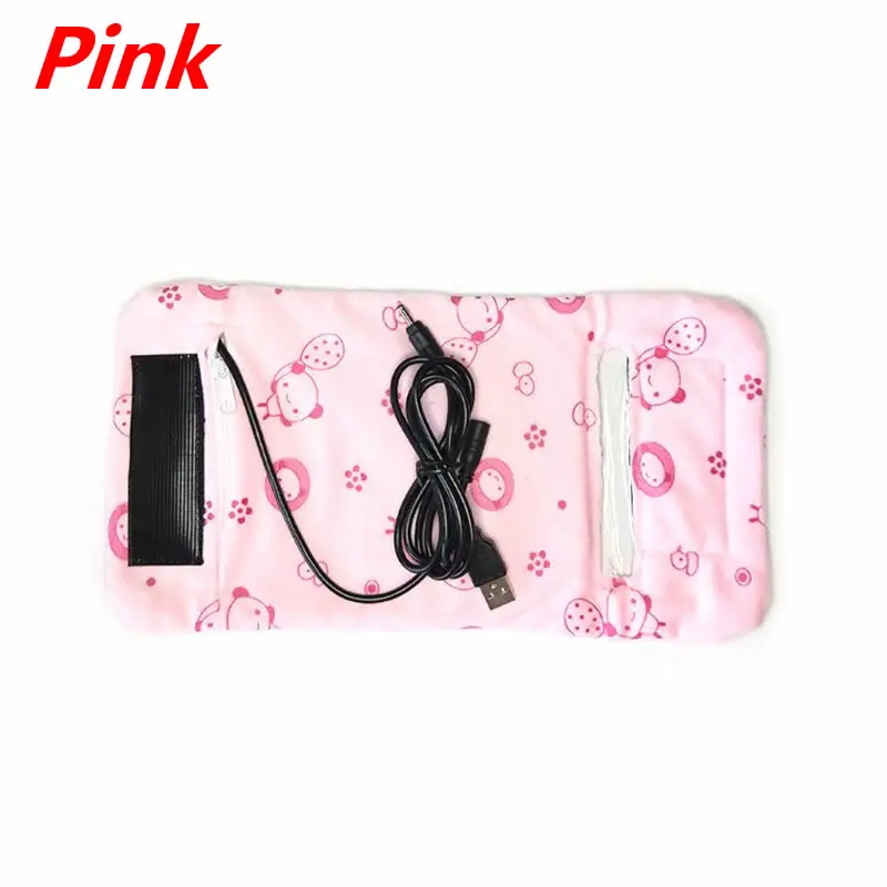 Pink Визуальный USB портативный подогреватель молока Дорожный Чехол для детской бутылочки нагревательное одеяло изоляционный термостат согревающий чехол - Цвет: Pink
