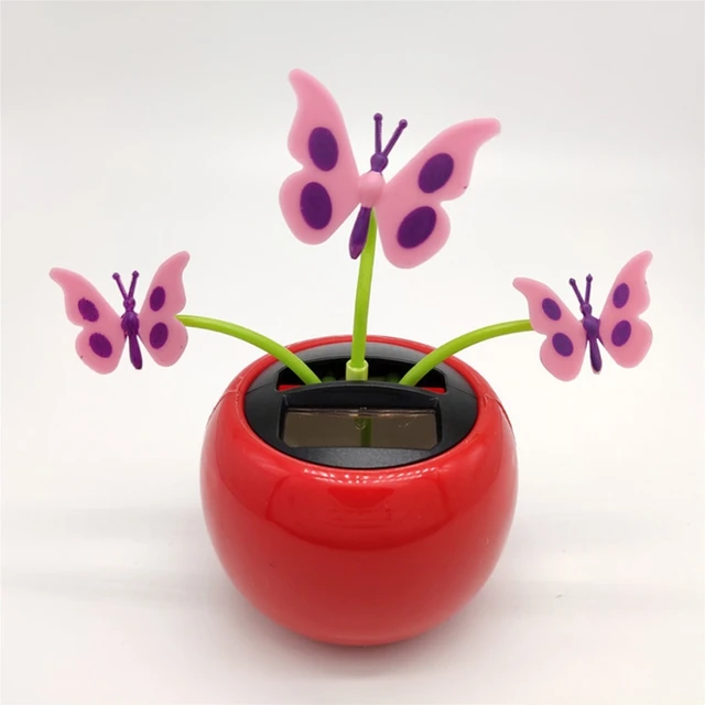 Decoration Gift Solar Powered Dancing Flower Dancer Toy Car Decoration for Car Dashboard Office Desk Ornaments 6