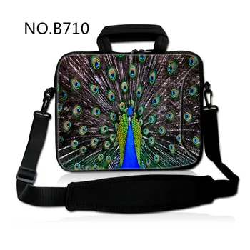 

Peacock fashion 7 10 12 13 15 17 inch Laptop Shoulder Bag handbag for laptop tablets notebook soft cover 13.3'' 15.6 computer