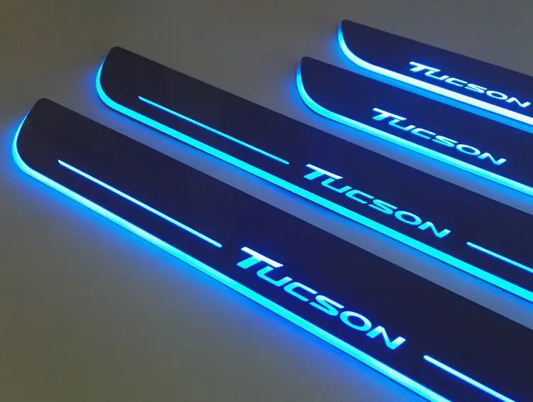 Hyundai Tucson одиночный светодиодный светильник с динамическим эффектом дыхания, приветственный Педальный светильник, в комплекте
