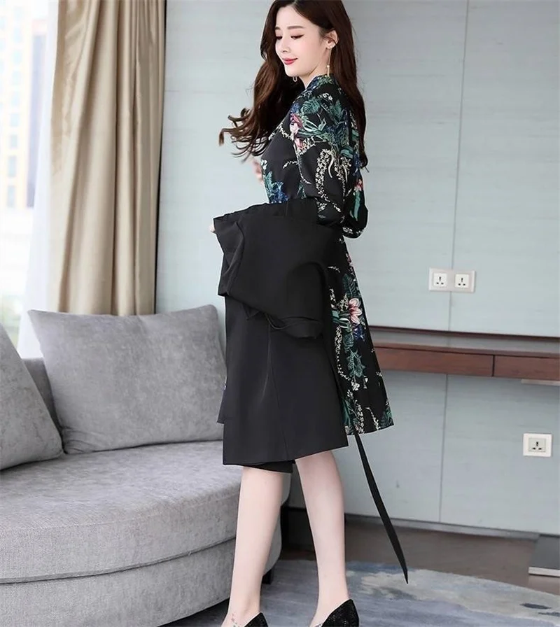 Women Knee Length Dress Suit 4