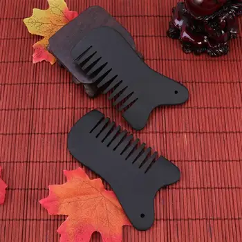 

2 pcs Black Hair Comb Practical Massage Hair Comb Jade Comb Natural Comb for Madam