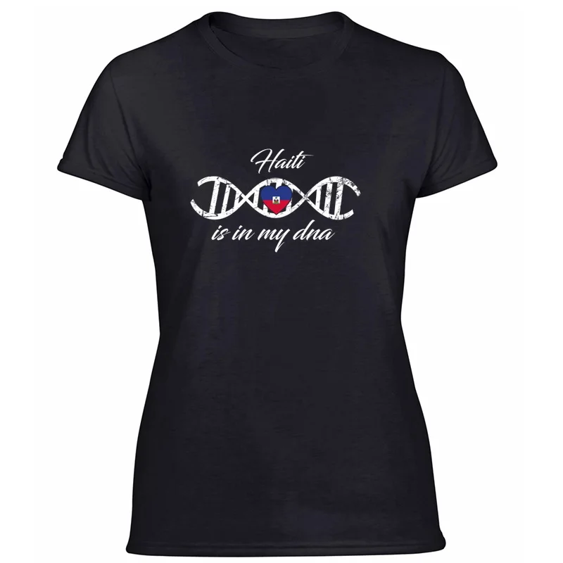 Винтажная футболка с надписью Love My Dna Dns Land кантри, Haiti, мужские хлопковые футболки для взрослых, рубашки для отдыха