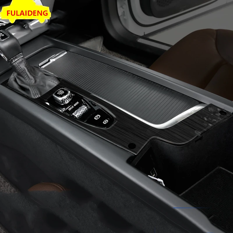 Для Volvo XC60- синий и черный и серебристый титановый передаточный механизм ручка переключения наклейка панель Крышка отделка автомобиля Стайлинг
