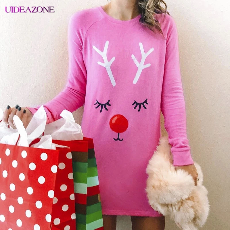 UIDEAZONE осенне-зимнее рождественское платье семейные вечерние платья женское