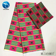 LIULANZHI африканские шелковые ткани новейший дизайн Анкара ленты sailk ткань 4+ 2 ярдов многоцветный сатин ткань ML54NM07