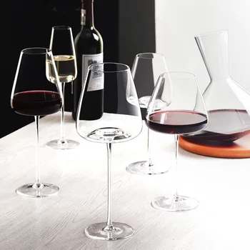 

Artwork 500-600Ml Collection Level Handmade Red Wine Glass Ultra-Thin Crystal Burgundy Bordeaux Goblet Art Big Belly Tasting Cup