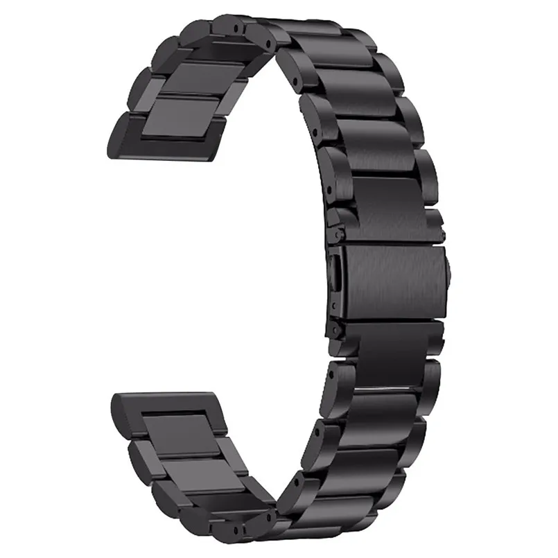 Черный Браслет для AMAZFIT GTR Смарт-часы 47 мм роскошный модный ремешок из нержавеющей стали металлический браслет 40JUL31 - Цвет: Черный