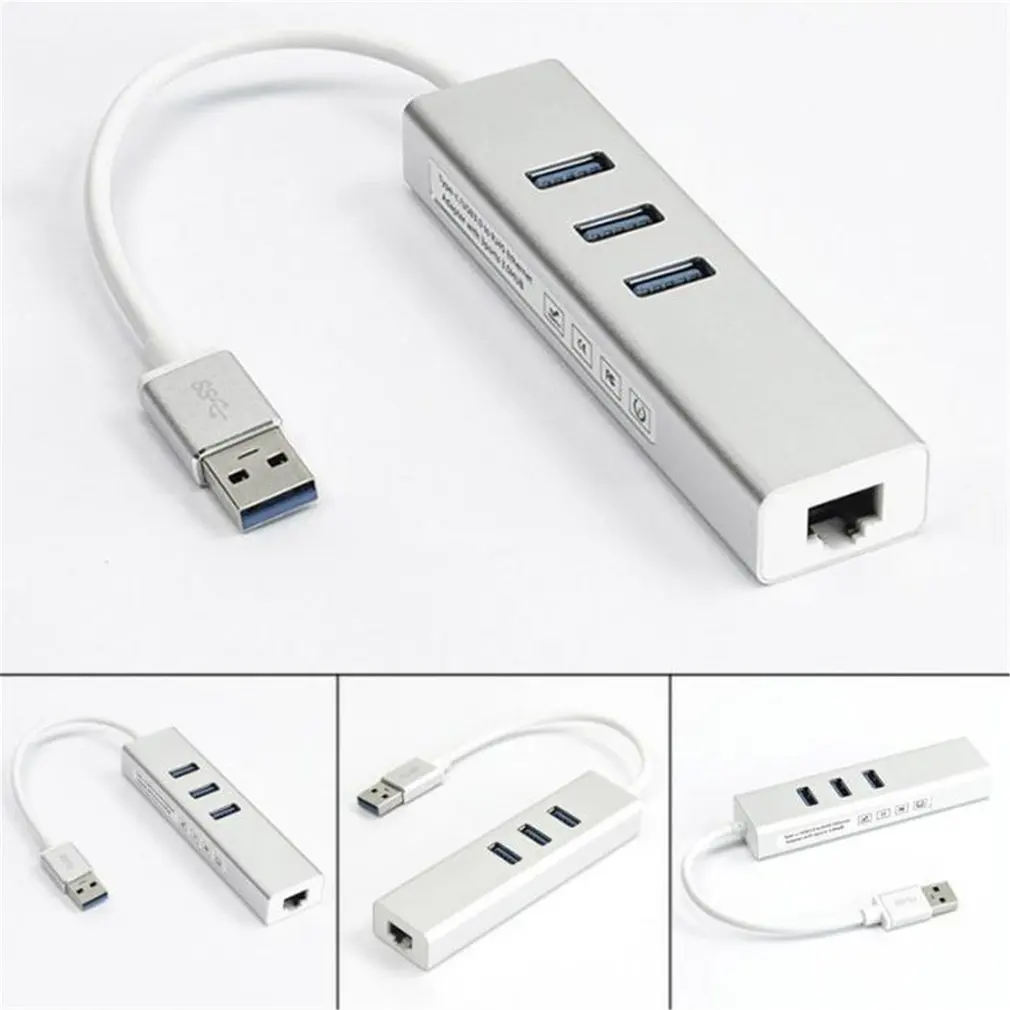 Set1 3-Порты и разъёмы USB 3,0/Тип-c USB концентратор с конвертер Gigabit Ethernet порт Gigabit Ethernet Порты и разъёмы для Windows XP/Vista/Win7/8, Mac OS - Цвет: Set1