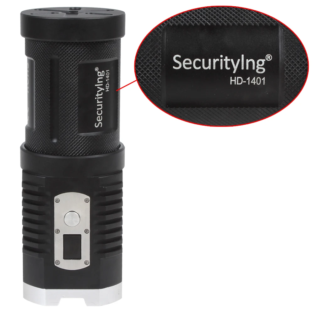 HD-1401 Light Waterproof 2800 Lumens 4 x XM-L2 U2-1A LED Power & Mode Digital Display Torch