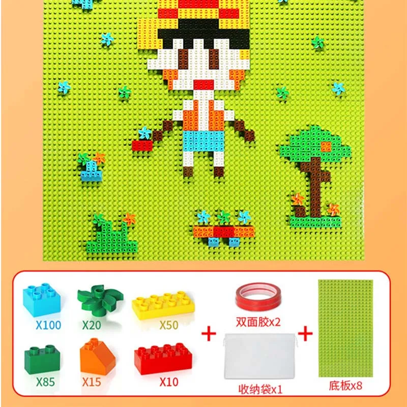 Креативный большой размер строительный блок настенная плита дизайнерский