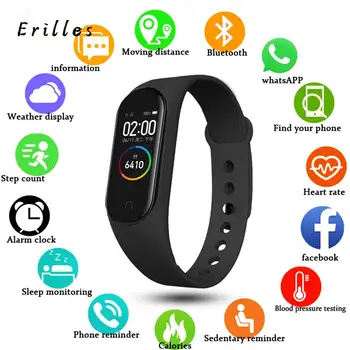 

M4 Smart Watch Band 4 Fitness Tracker Sport Watch Heart Rate Blood Pressure Smart watch Monitor Health Wristband