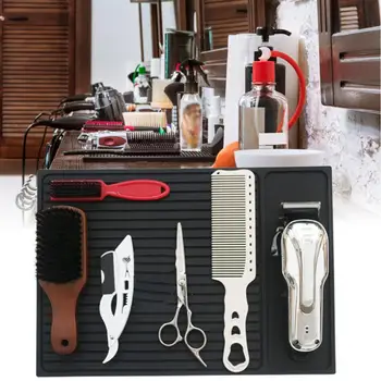 

PU Silicone Gel Non-Slip Pad Cushion Hairdresser Electric Hair Cutter Clipper Tools Cushion for Barber Shop Barber Accessories