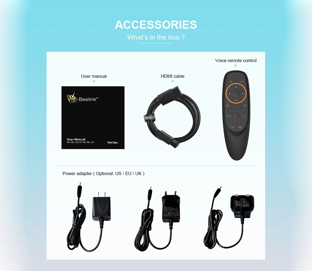 Beelink GT1mini-2 Android 9,0 Smart tv Box Amlogic S905X3 4 Гб DDR4 ram+ 64 Гб rom телеприставка поддерживает Голосовое управление Netflix HD
