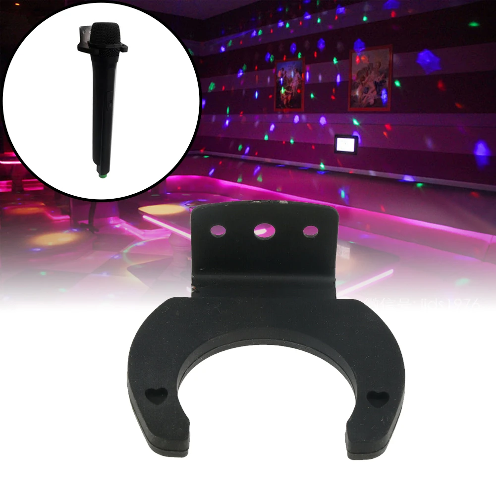 

2pcs Clip Wireless Microphone Hook Holder Suspension Stand Universal Hanger Wall Mount Space Saving Radio Station Broadcast Room