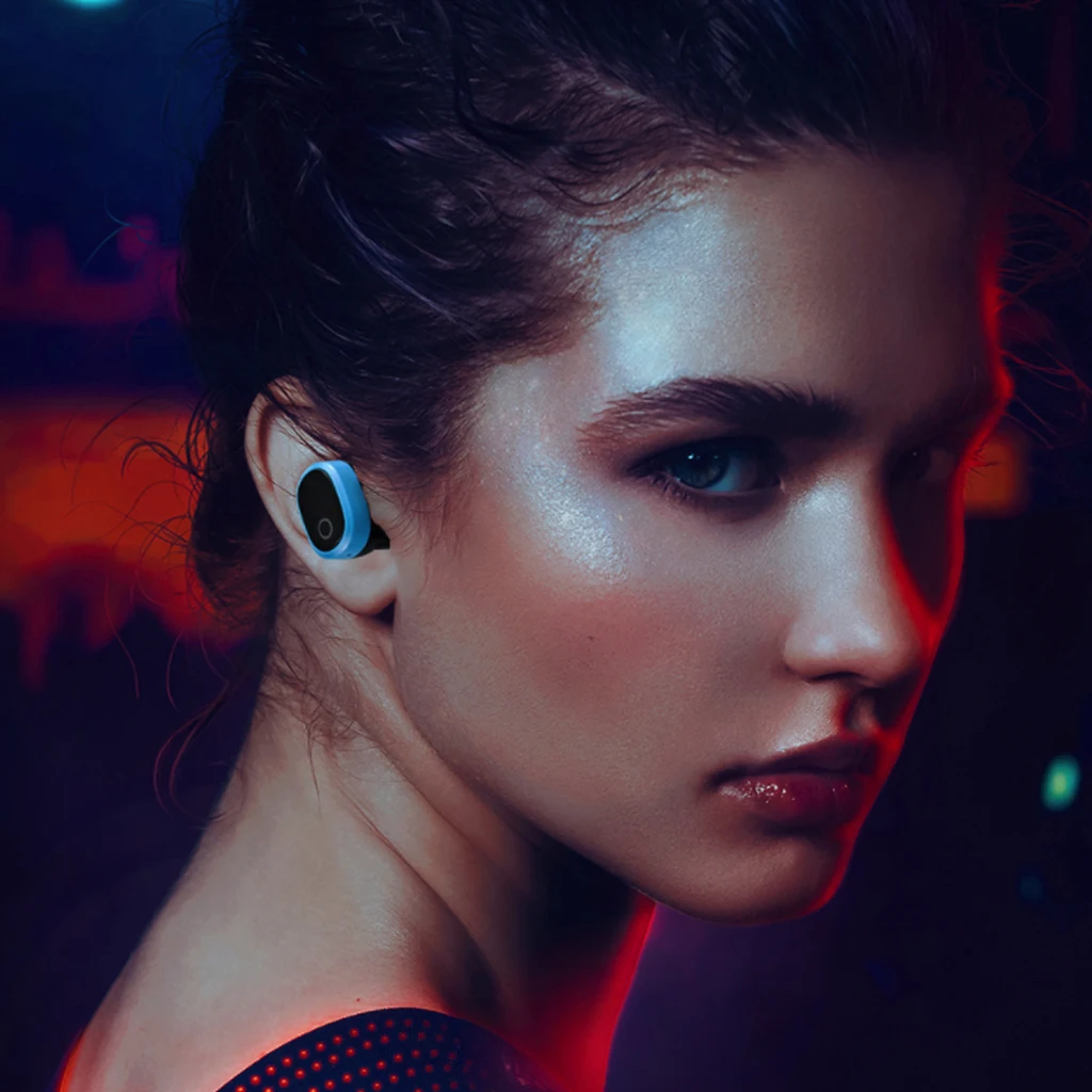 High quality Wireless Bluetooth 5 0 Stereo Headset In Ear Earphone With Charging Bin Bluetooth headset For Iphone Samsung