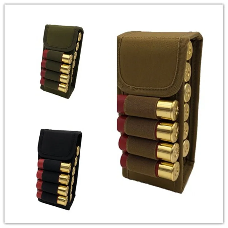 Охотничий Molle патронный корпус, сумка-картридж, нейлон, 16, Круглый патронный пистолет, приклад, держатель, портативные сумки-пули, подсумок