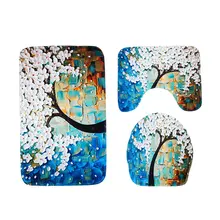 Стиль Varved Дерево Счастья камера подставка под тарелку Piece шт набор Противоскользящий водопоглощающий коврик для ванной комнаты AliExpress поперечной границы E