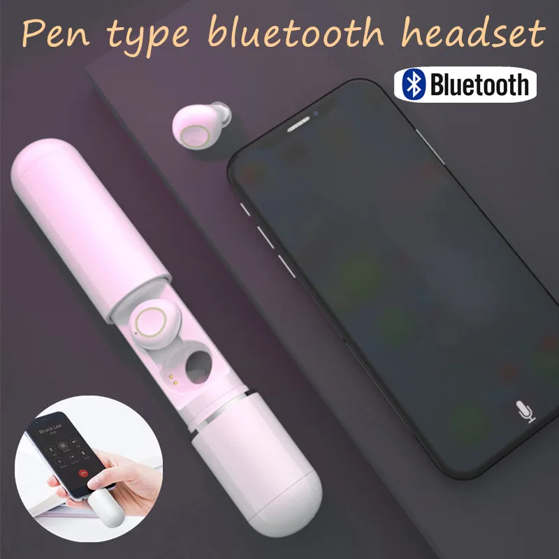 

S10 New Bluetooth headset 5D stereo surround wireless headset mini portable Stereo HeadsetWith power Bank For all smartphones