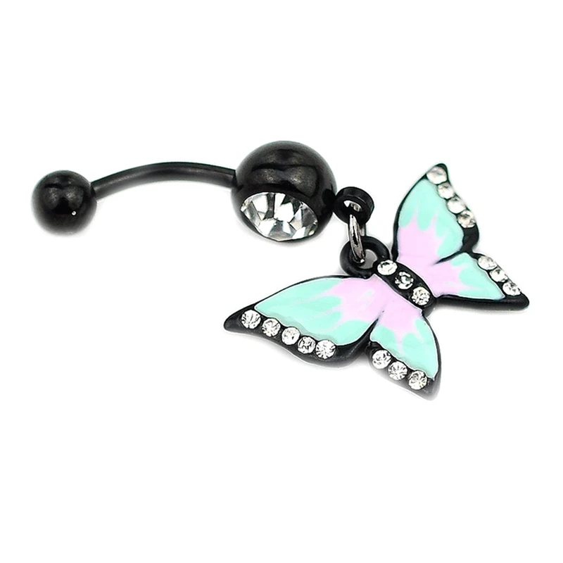 Эмаль Esmalte Colares Butterflys пупка кольца сексуальный пирсинг для тела ювелирные изделия