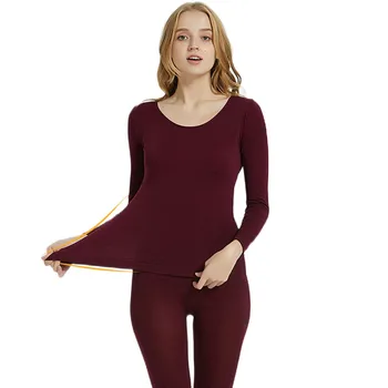 

Warm Long Johns Thermal Underwear For Ladies Woman Seamless Elastic Thermal Inner Wear Thermal Underwear Seamless Elastic Set#4