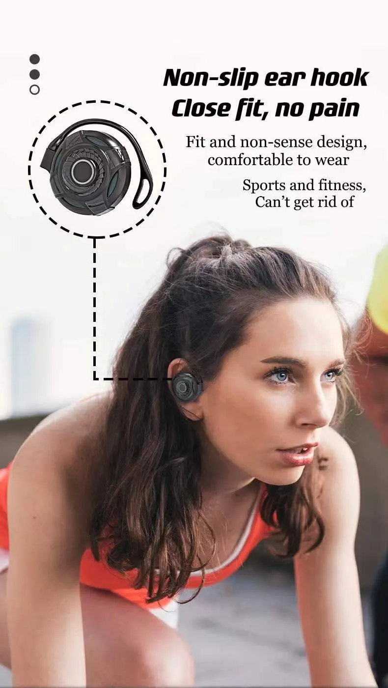 S660 Hanging Ear Touch Control Music Earbuds 5.2