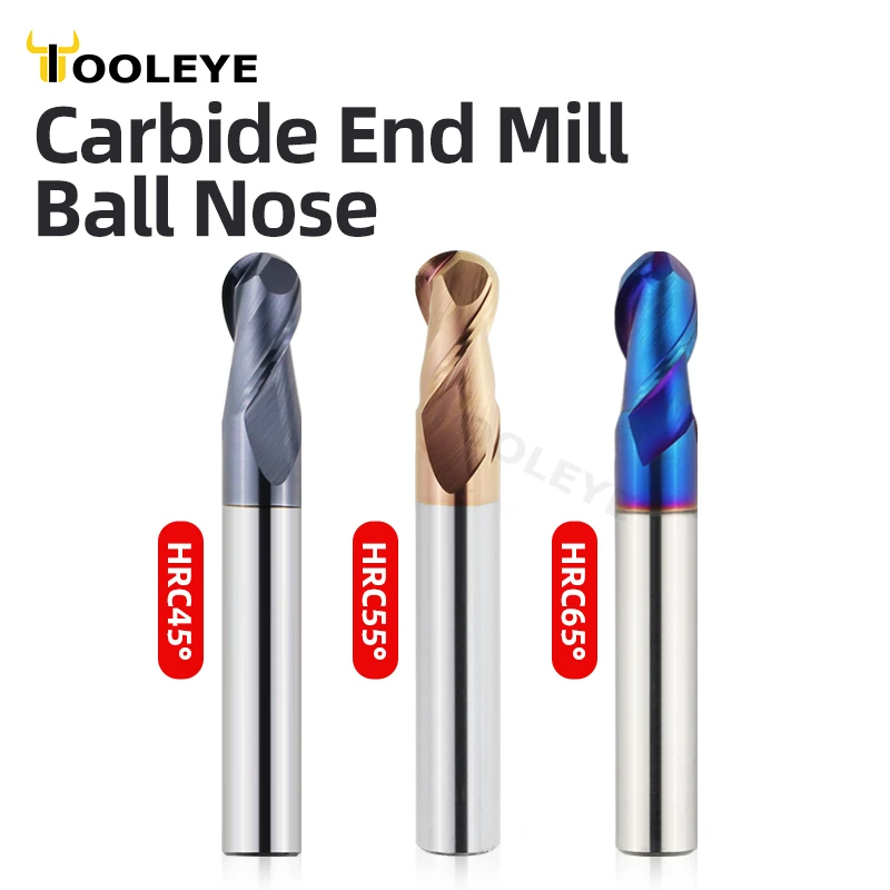 Ball Nose End Mill Tungsten Carbide Cutter CNC Router Bit Milling Tool