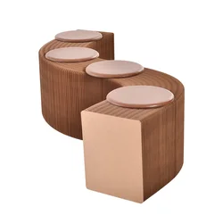 Sofá plegable de papel retráctil, creativo, portátil, para ahorro de espacio, silla, Banco de papel para sala de estar, taburete plegable