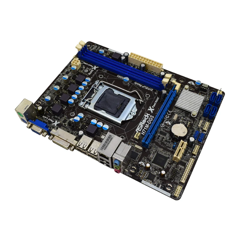 ASRock H61MHVS Motherboard Socket 1155 With I/O Shield Motherboards ubicaciondepersonas.cdmx
