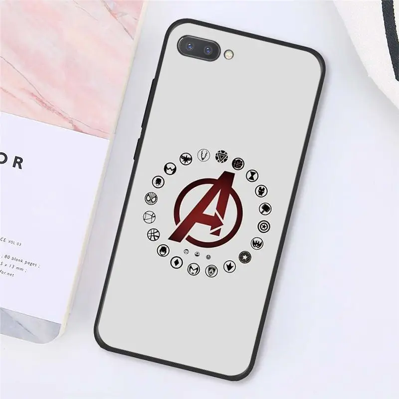 Yinuoda Marvel Мстители логотип Железный человек паук чехол для телефона huawei Honor 8A 8X9 10 20 Lite 7A 5A 7C 10i 20i - Цвет: A12