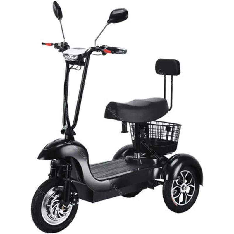 New 3 Wheel Electric Tricycle Three Wheels Electric Scooters 500W 48V Max Speed 35KMH Smart Electric Elderly Scooter (75)