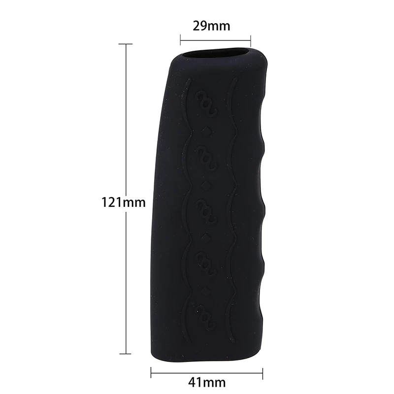 Car Handbrake Rubber Handle Cover Antislip Univeral Fit Handle Cap Non-combustible Material Auto Accessories hand brake cover car interior accessories