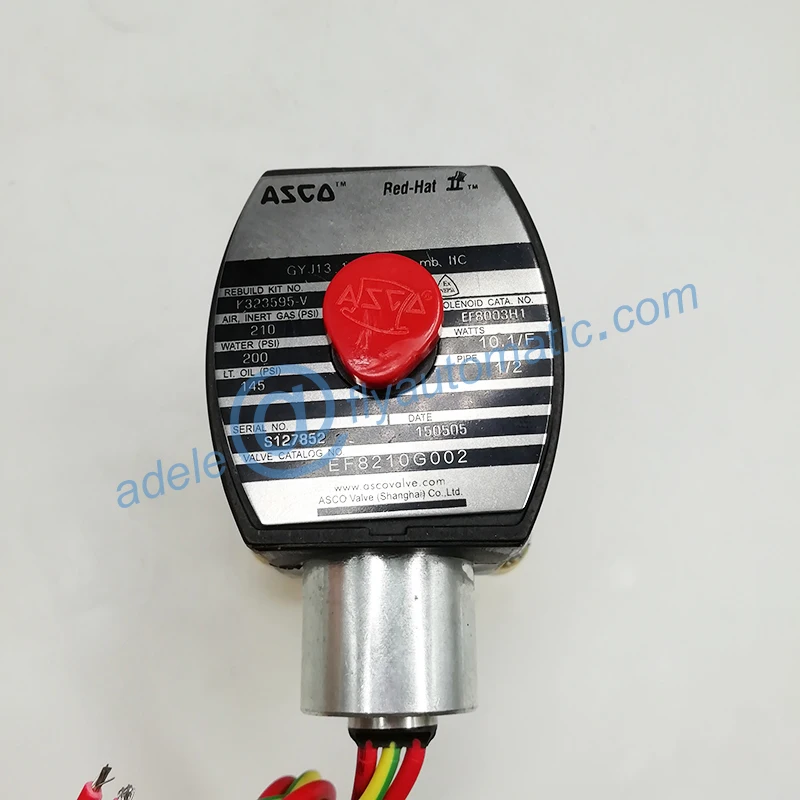 EF8210G002 ASCO взрывозащищенный соленоид NPT 1/" латунный Соленоидный клапан