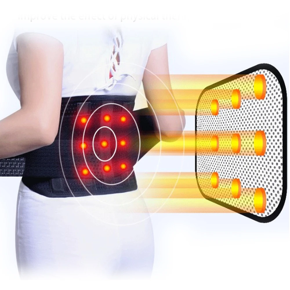 

Tourmaline Self-heating Magnetic Waist Steel Bone Lumbar Support Belt Woman Posture Corrector Back Brace Corset Pain Relief Men