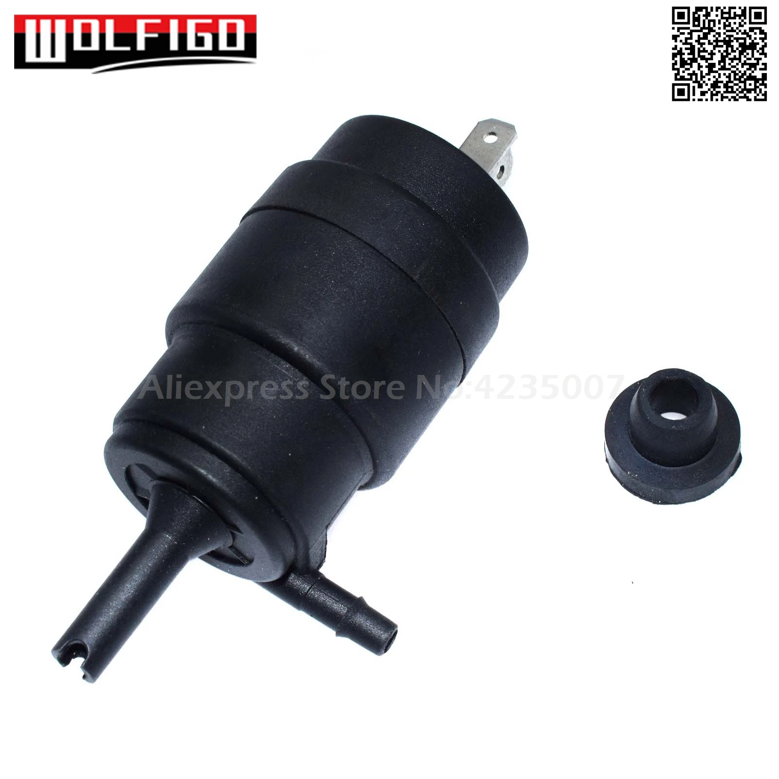 WOLFIGO насос омывателя ветрового стекла 431955651 для Audi 80 100 A6 VW Golf Jetta Passat BMW E21 171955651,61661368589, 05979027