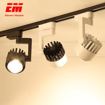 

Whole Set COB 15W 20W 30W Led Track light 110/220V Track Rails Track lighting Spot Lights Replace Halogen Track Lamps ZGD0001