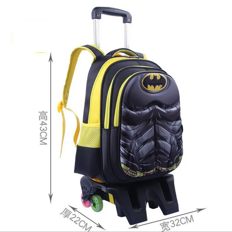 Детские школьные сумки на колесиках для мальчиков и девочек; детские школьные сумки на колесиках; школьная сумка на колесиках; съемный багажный рюкзак