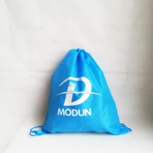 Многоразовые для бакалейный продуктов нейлоновый рюкзак со шнурком изготовленным на заказ логосом 210D полиэстер хорошие сумки Упаковка для подарков Поставки 1000 шт./лот