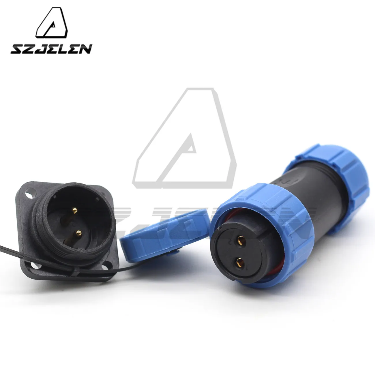 

SP21 2 3 4 5 6 7 8 9 10 12 Pin Waterproof Connector Automotive LED Power Square Wire Connector Male Socket and Female Plug IP68