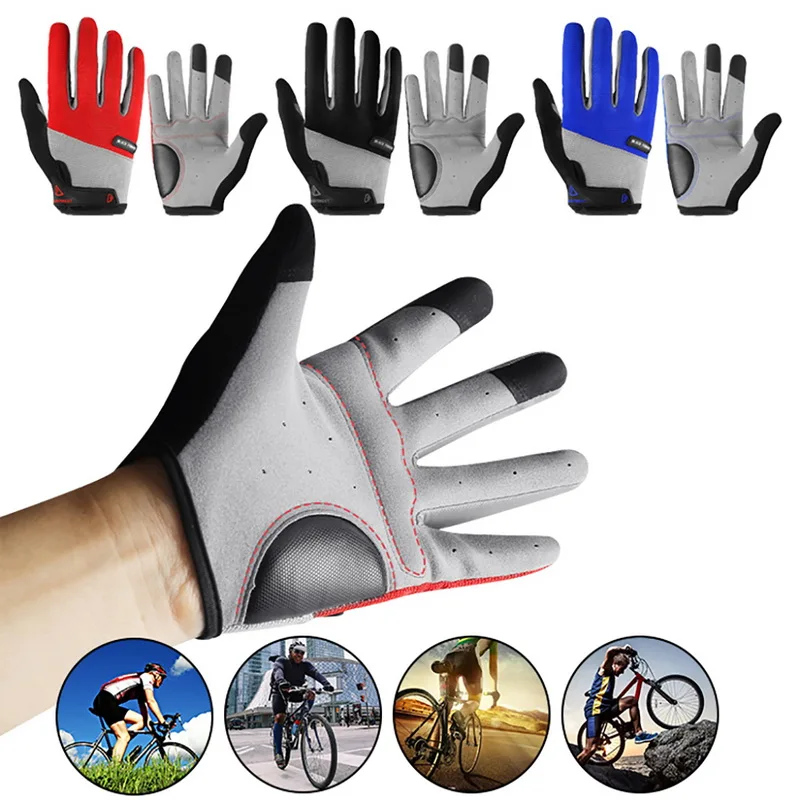 

Full Finger Cycling Gloves Guantes Ciclismo Gel Pad Motorcycle Gloves Summer MTB Bicycle Bike Gloves Sports Shockproof