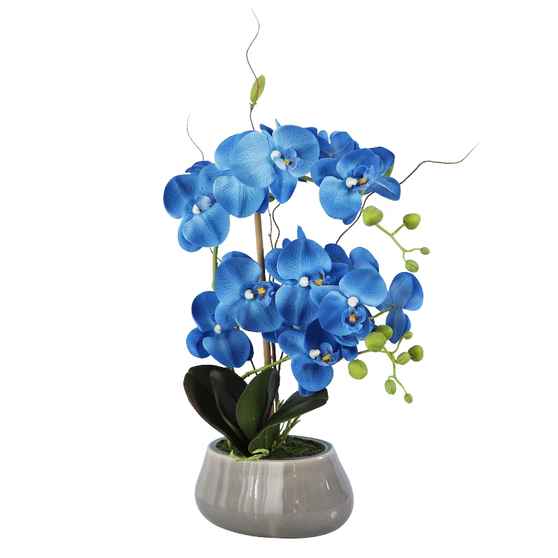 

Phalaenopsis simulation flower film feel fake flower bonsai sitting room office high-end interior home decoration