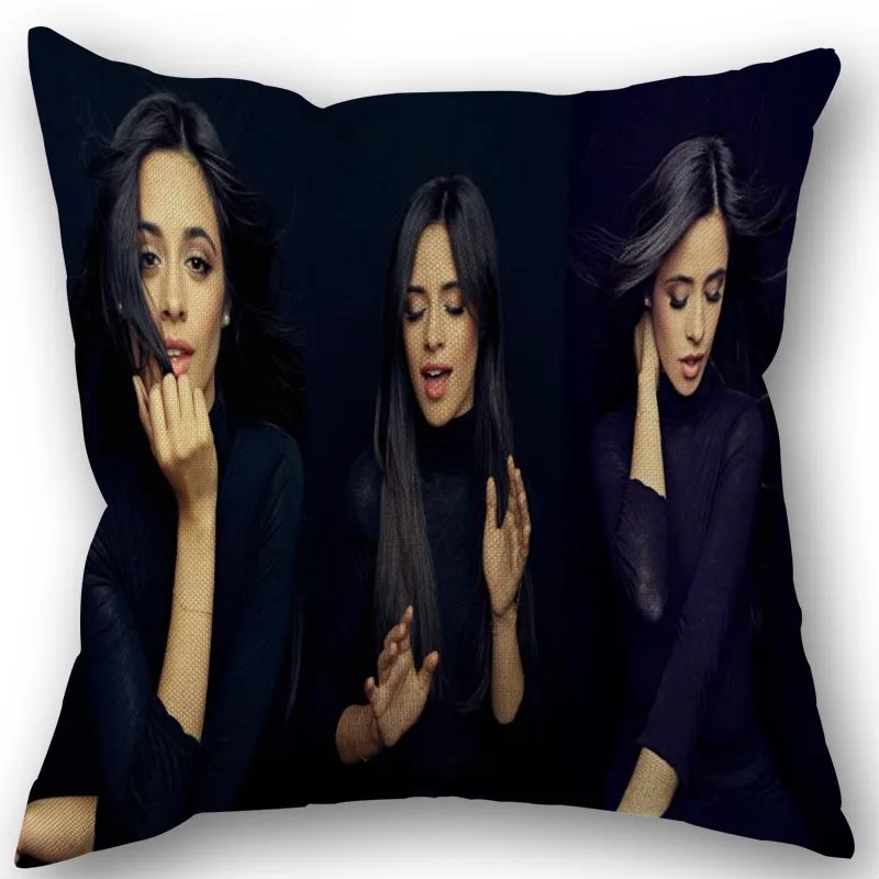 25 Пользовательский Camila Cabello наволочка из хлопка и льна ткань молния наволочка 45X45 см Свадебная декоративная Подушка Крышка - Цвет: 25