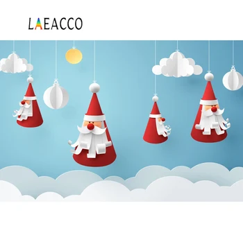 

Laeacco Santa Claus Merry Christmas Festivals Party Pendant Decor Baby Photo Backgrounds Photography Backdrops For Photo Studio