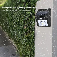 COB 60LED дорожка светильник s солнечный Прочный Настенный светильник домашний открытый экологичный уличный светильник датчик движения