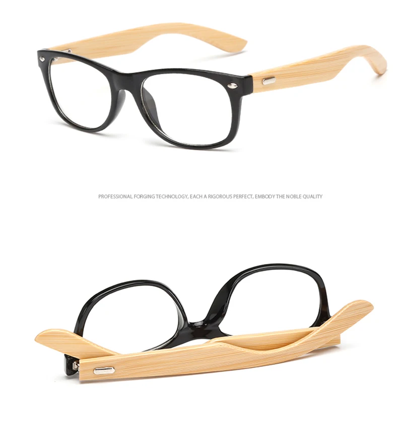 MVBBFJR винтажные бамбуковые оптические очки мужские женские деревянные очки оправа Мода для дальнозоркости близорукость заклепки брендовые