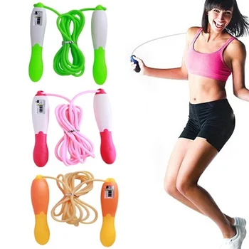 

Jump Rope With Counter Skipping Rope Weighted Skipping Rope Fitness Home Gym Workout Equipments 2.8M Wear-Resistant Rubber Rope